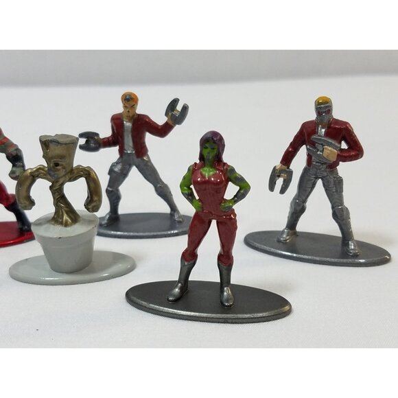Marvel Nano Metalfigs Guardians of the Galaxy figures lot of 7 Groot Drax Star - Picture 2 of 10